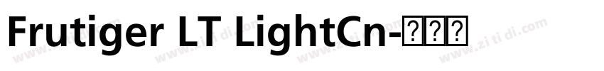 Frutiger LT LightCn字体转换